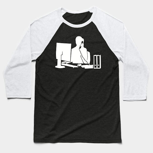 Secretary Baseball T-Shirt by Designzz